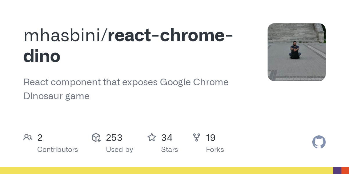 react chrome dino