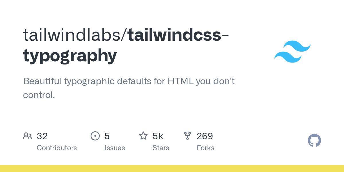 tailwindcss typography