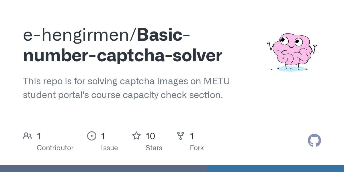 Basic number captcha solver