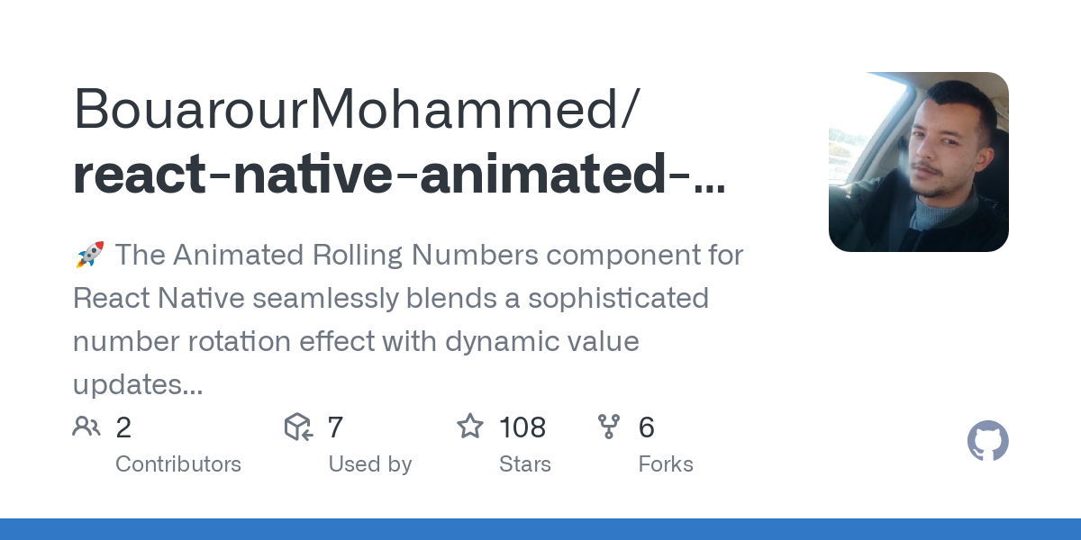 react native animated rolling numbers