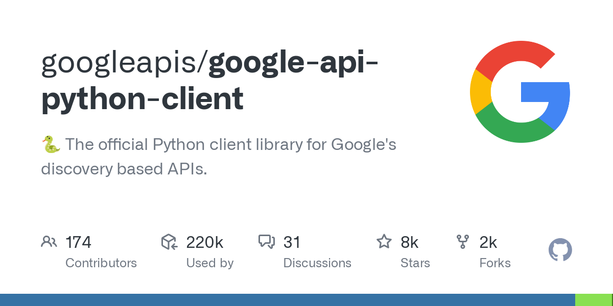 google api python client