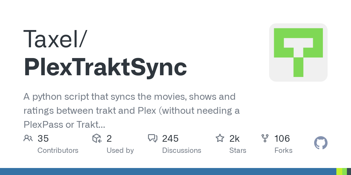 PlexTraktSync