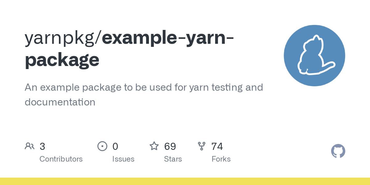 example yarn package