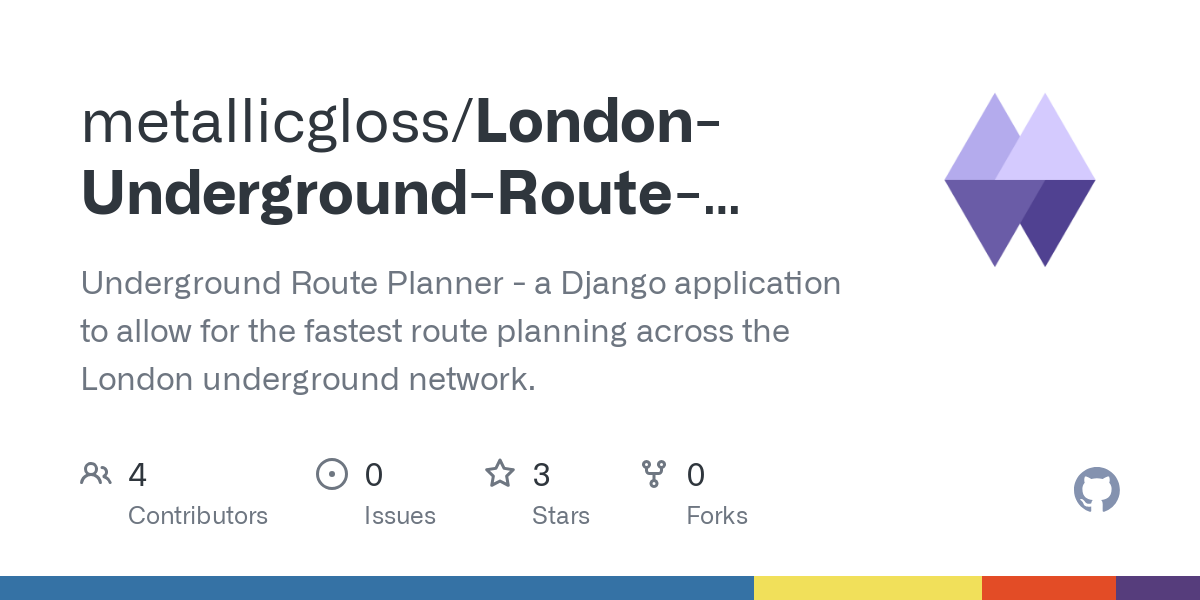 London Underground Route Planner