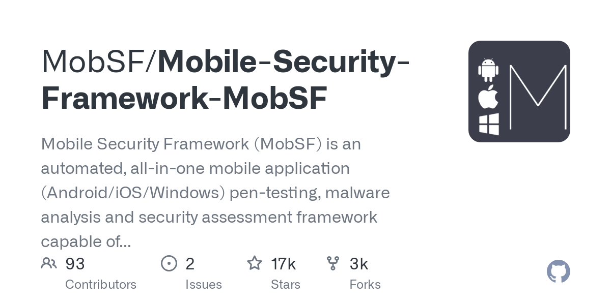 Mobile Security Framework MobSF