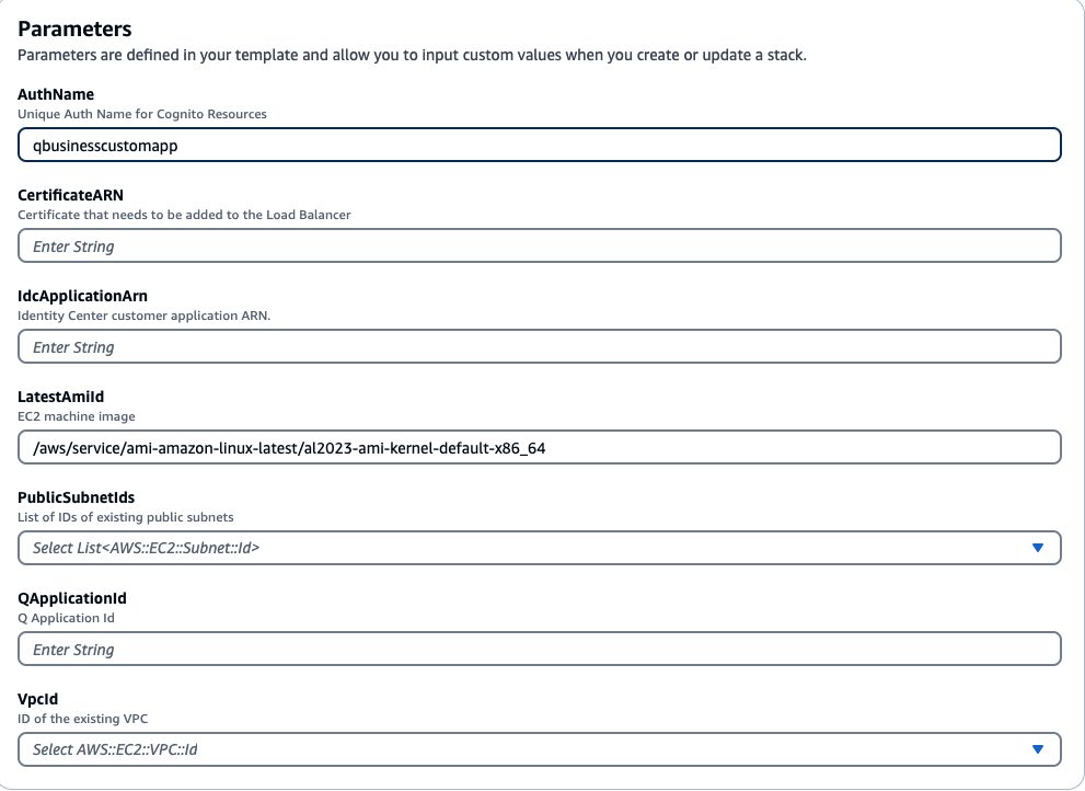 Parameter CloudFormation