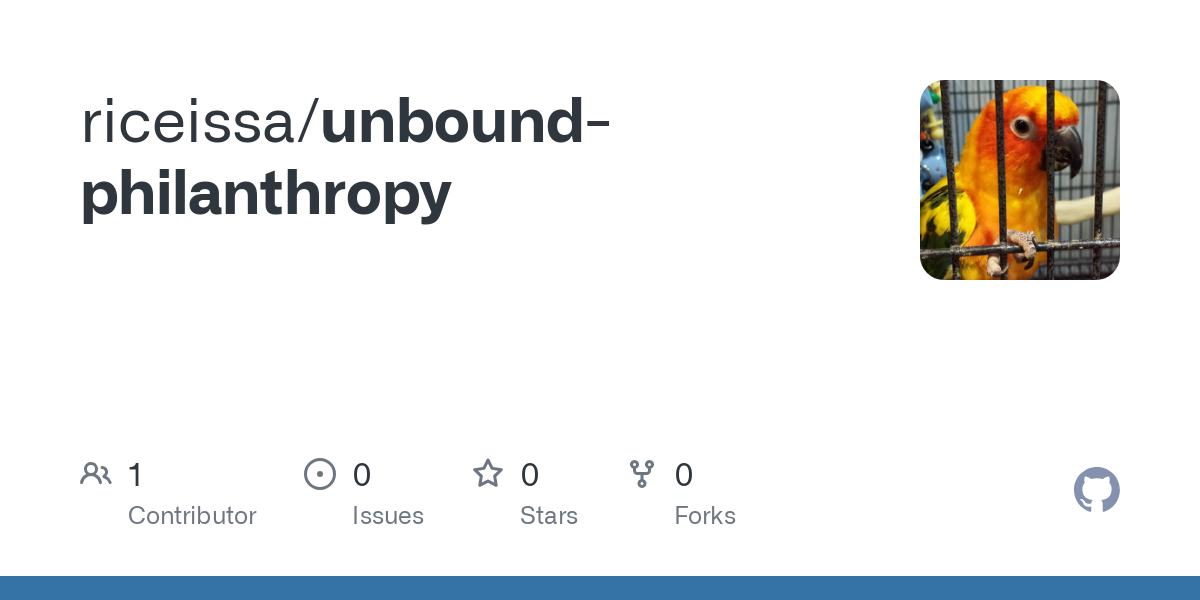 unbound philanthropy