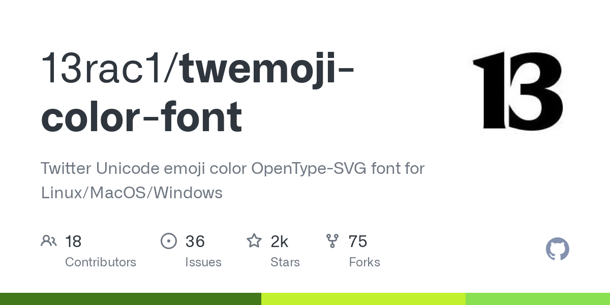 twemoji color font