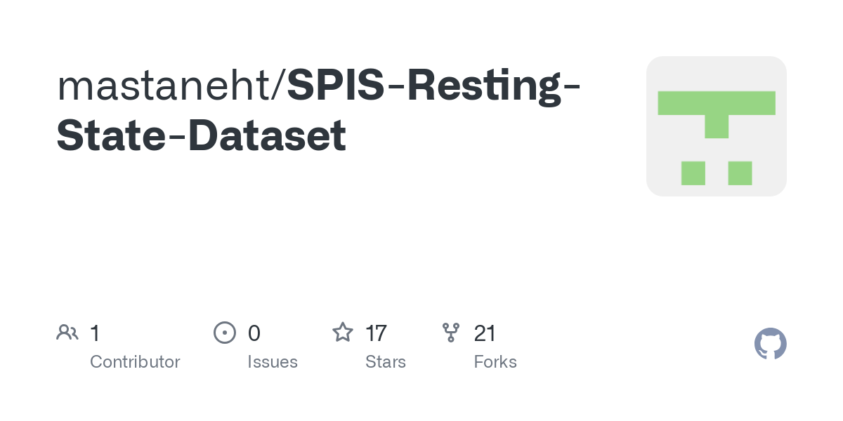 SPIS Resting State Dataset