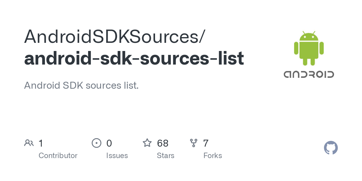 android sdk sources list