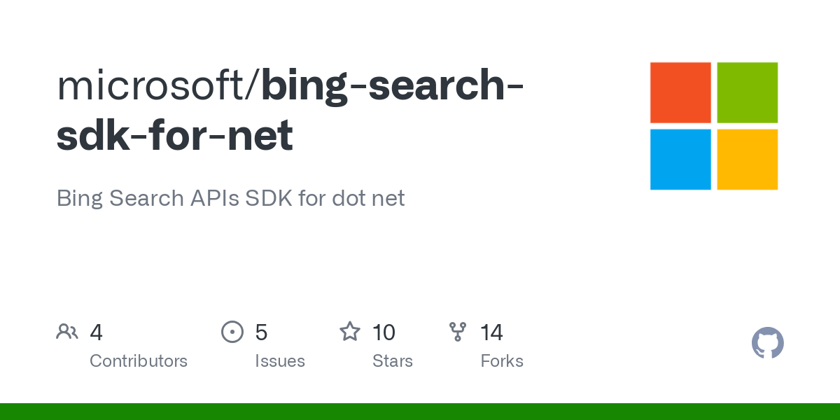 bing search sdk for net