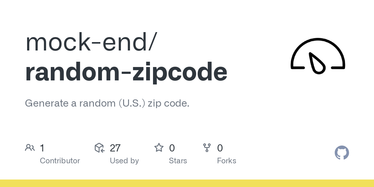 random zipcode