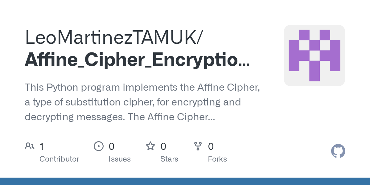 Affine_Cipher_Encryption Decryption