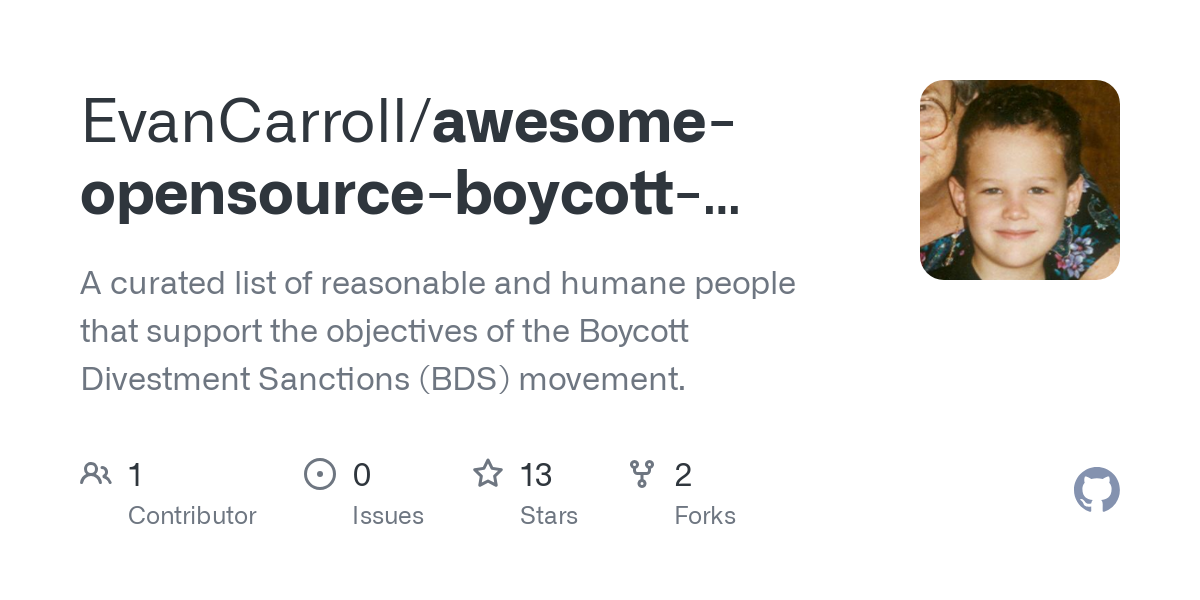 awesome opensource boycott divestment sanctions