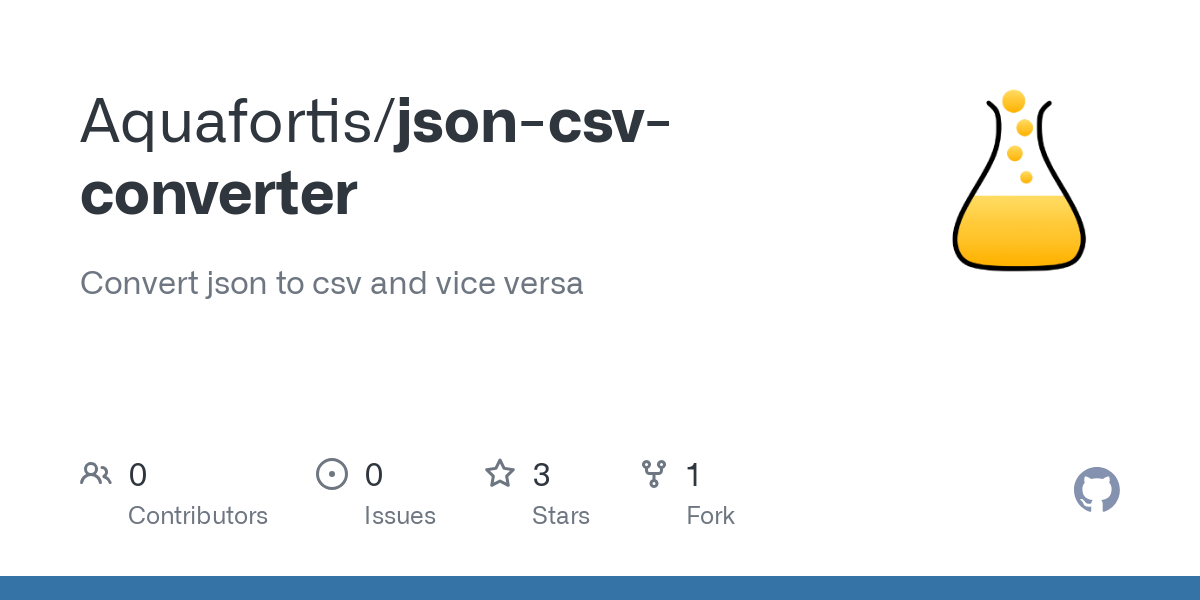 json csv converter