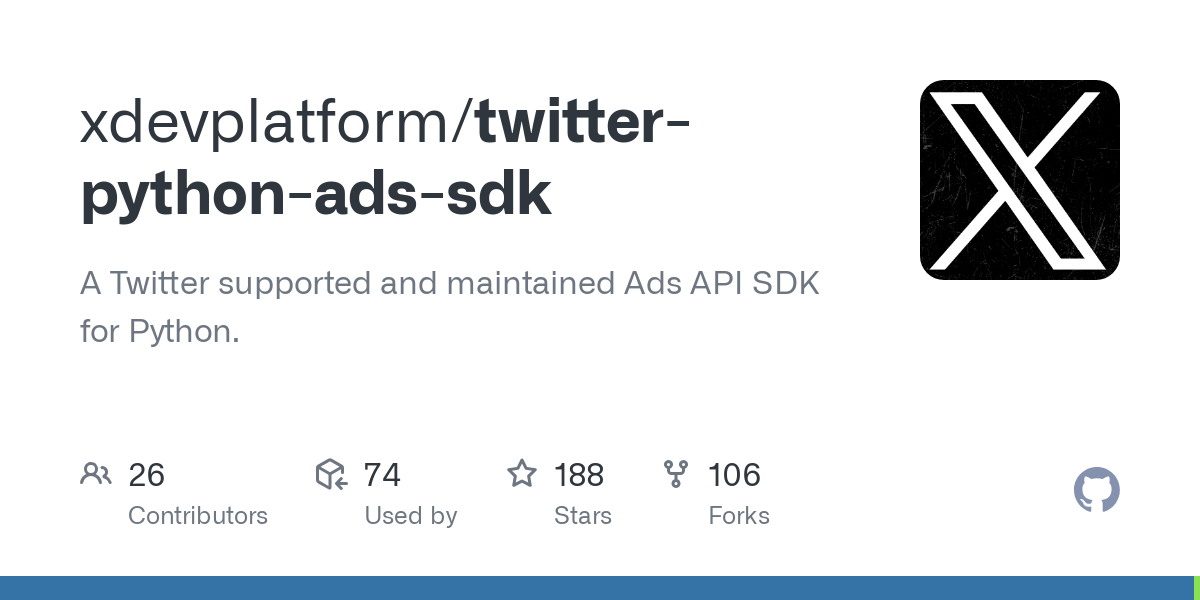 twitter python ads sdk