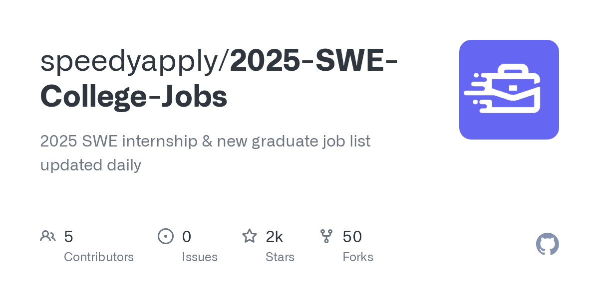 2025 SWE College Jobs