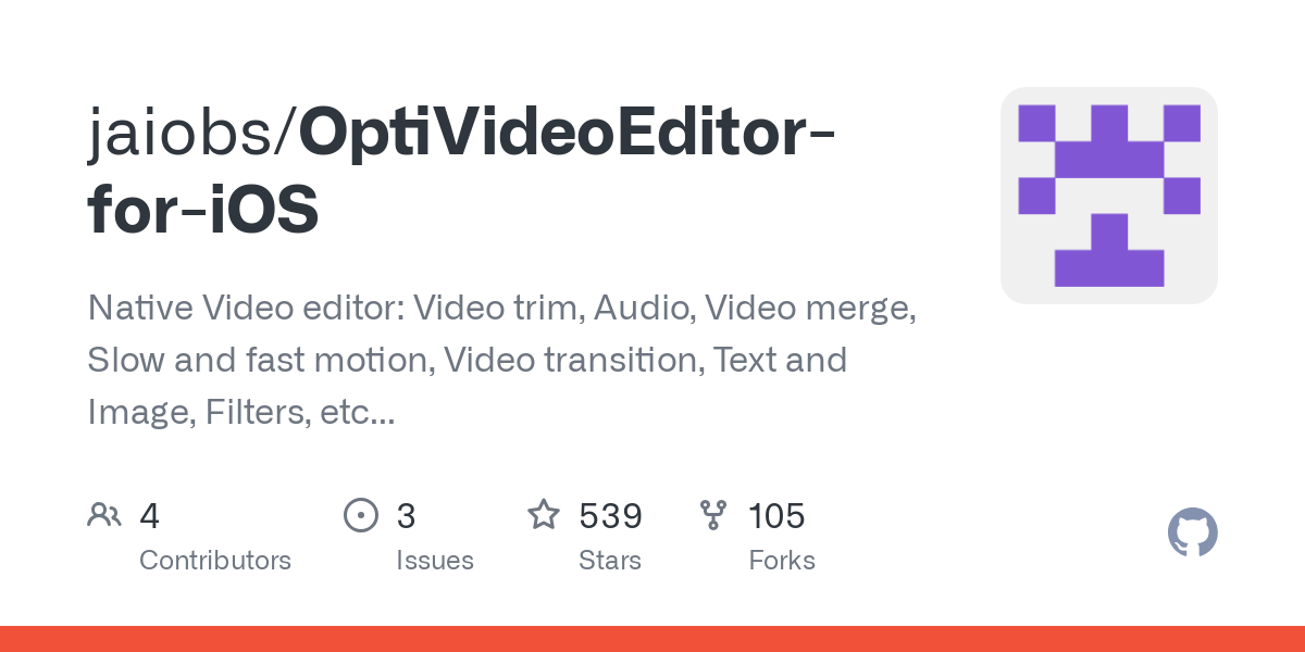 OptiVideoEditor for iOS