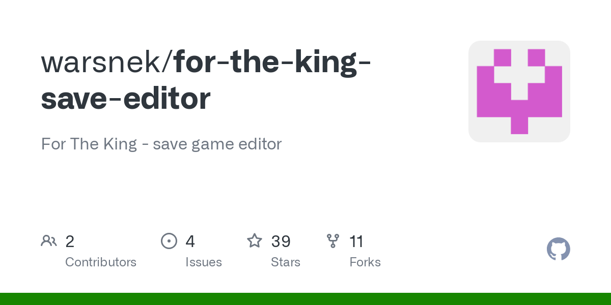 for the king save editor