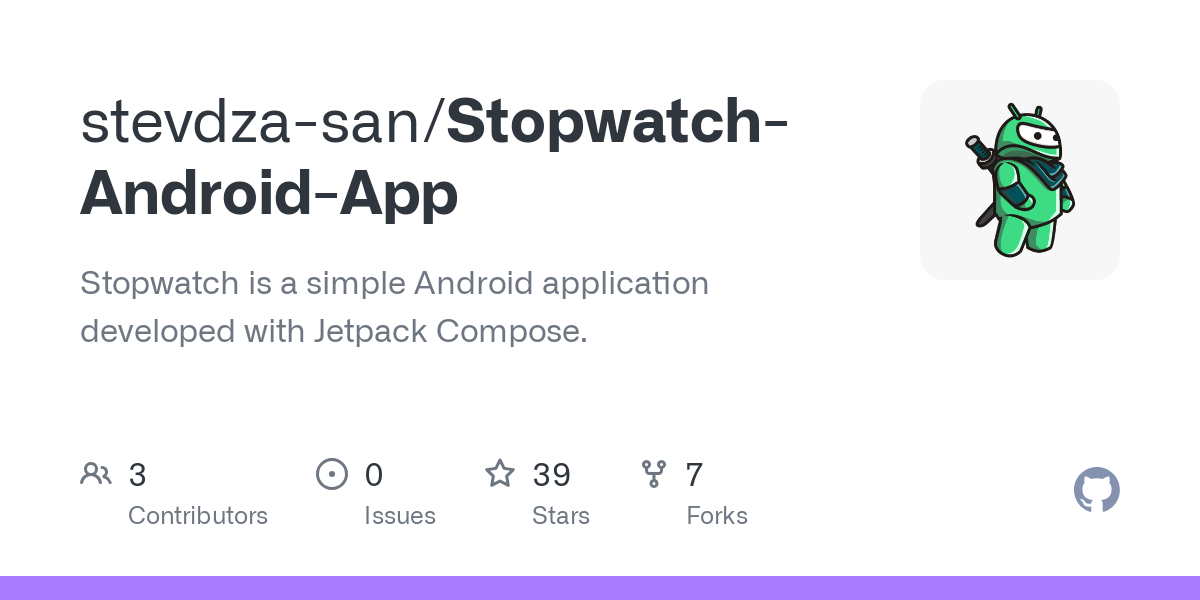 Stopwatch Android App