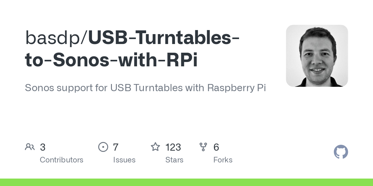 USB Turntables to Sonos with RPi