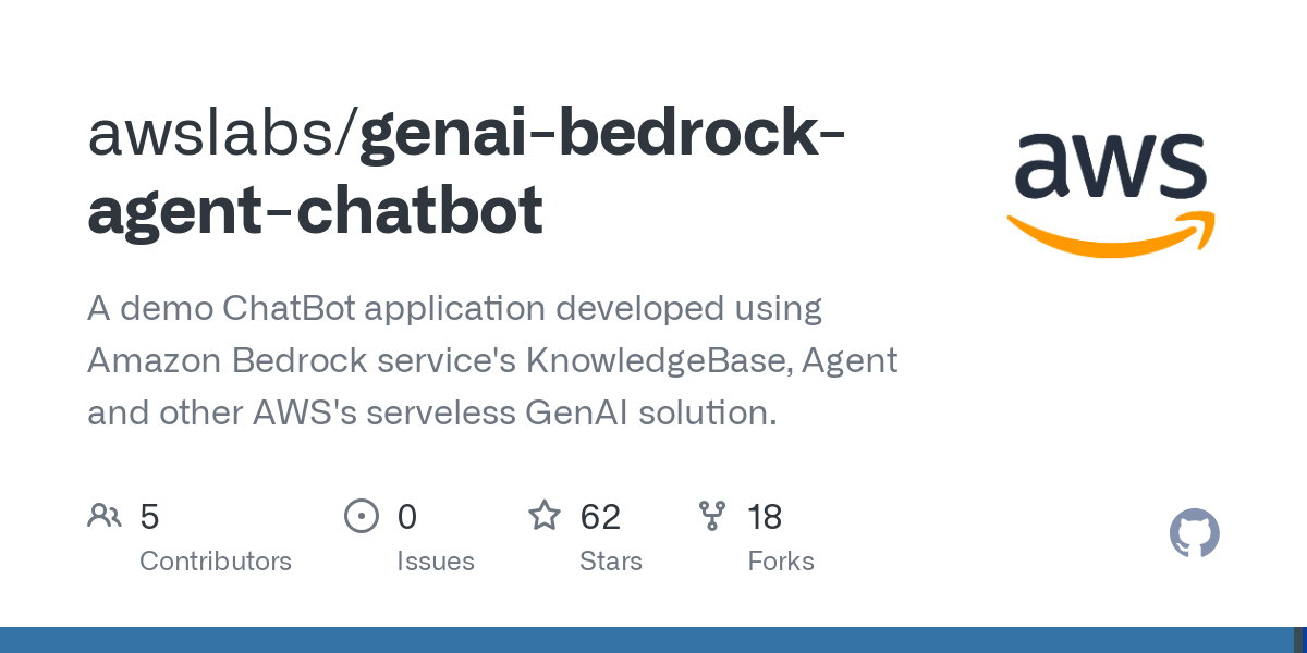 genai bedrock agent chatbot