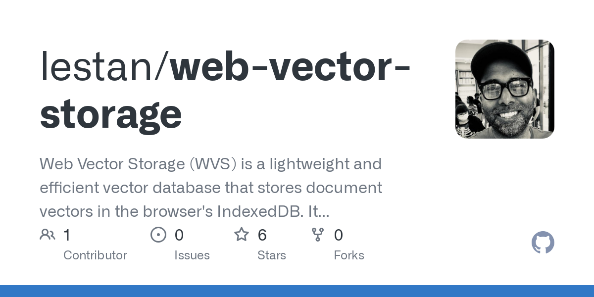 web vector storage