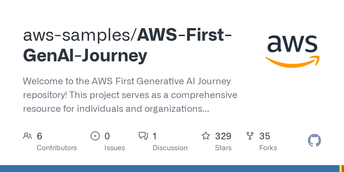 AWS First GenAI Journey