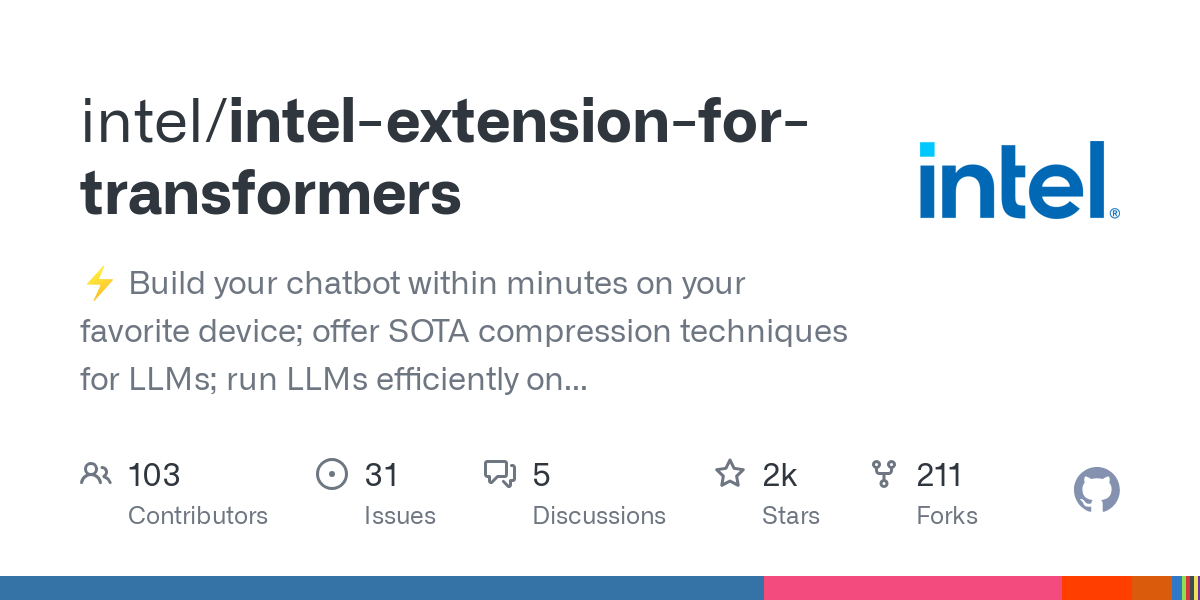 intel extension for transformers