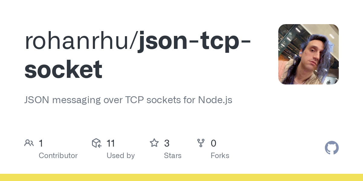 json tcp socket