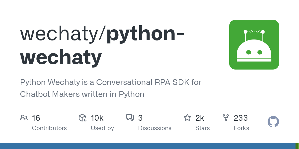 python wechaty