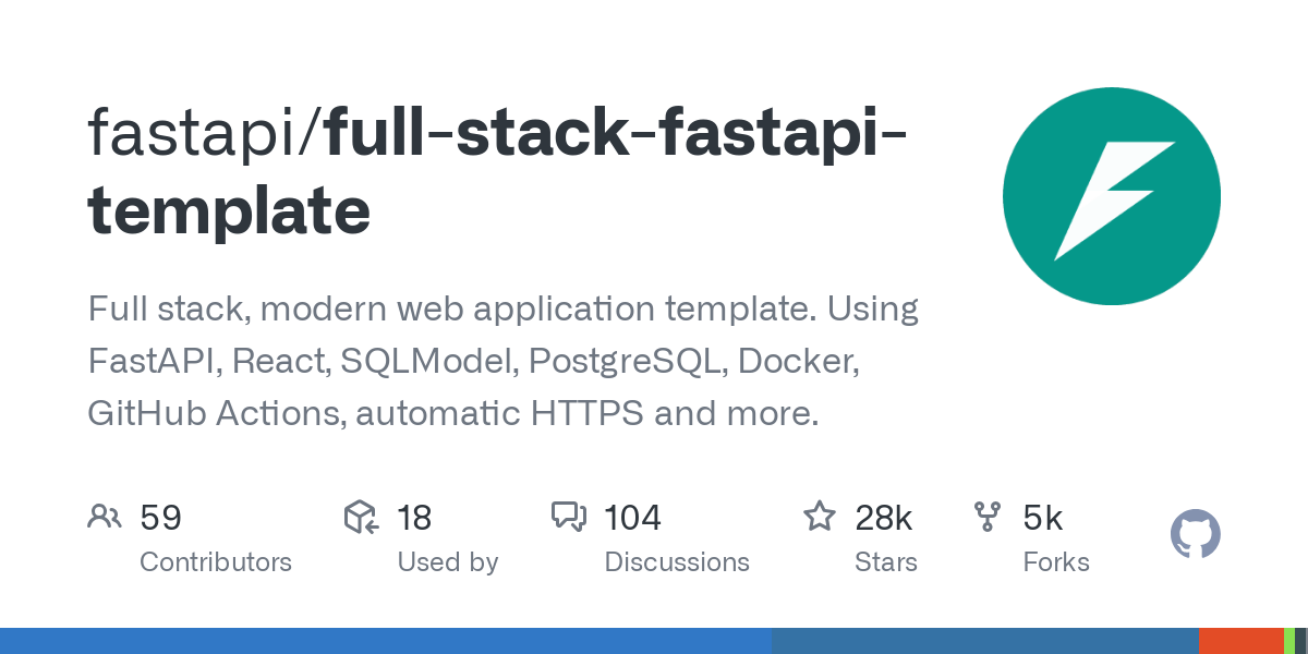 full stack fastapi template