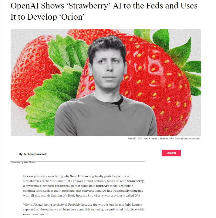 Der Meister des Denkens in der KI-Welt! Die „Erdbeeren“ von OpenAI sind reif und „GPT-5 Orion“ steht kurz vor seinem Debüt