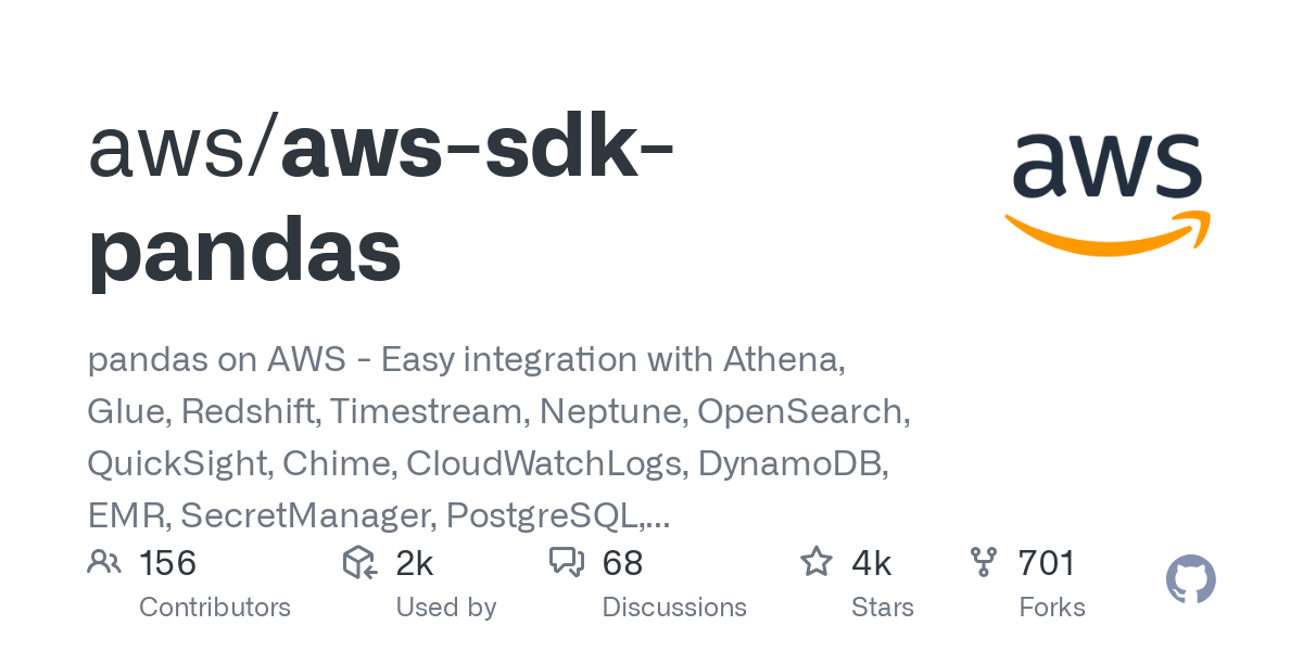 aws sdk pandas
