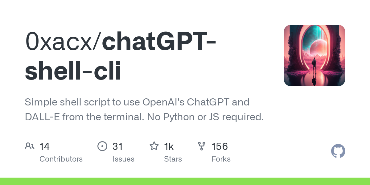 chatGPT 쉘 CLI