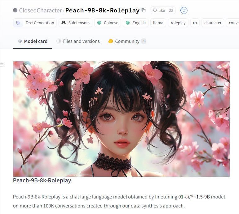 Das Open-Source-Rollenspielmodell Peach-9B-8k-Roleplay bietet einen reichhaltigeren emotionalen Ausdruck