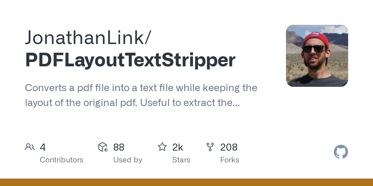 PDFLayoutTextStripper