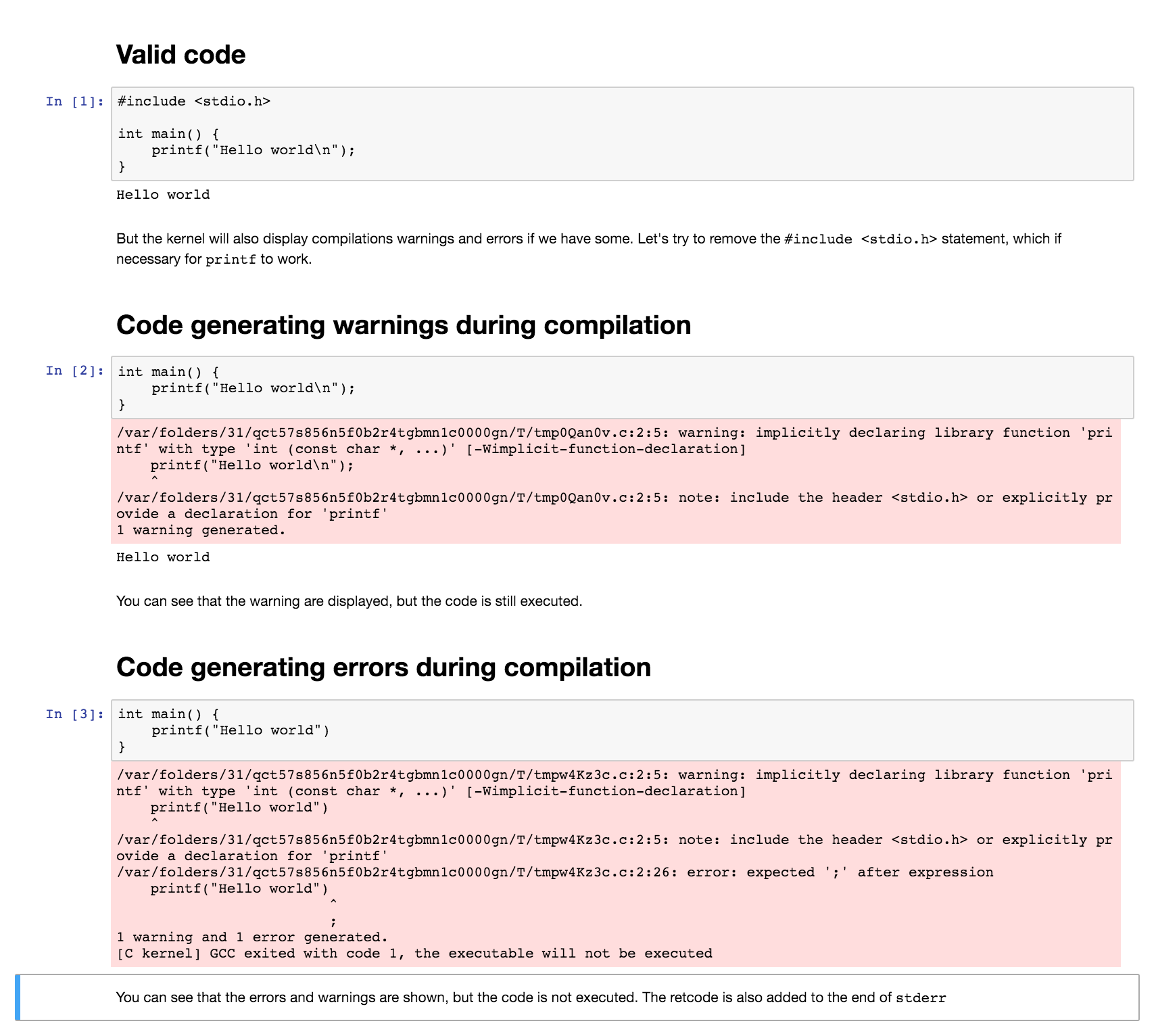 jupyter c kernel