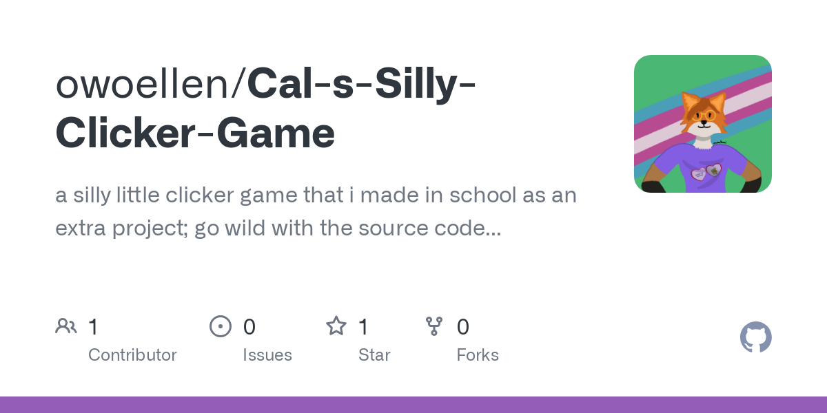 Cal s Silly Clicker Game