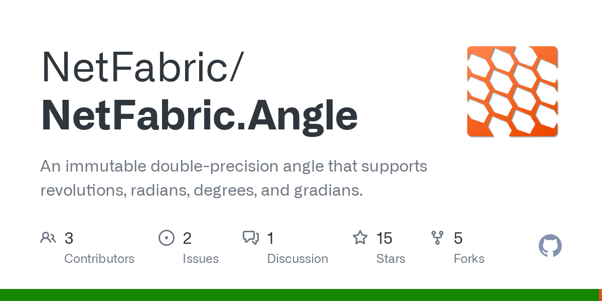 NetFabric.Angle