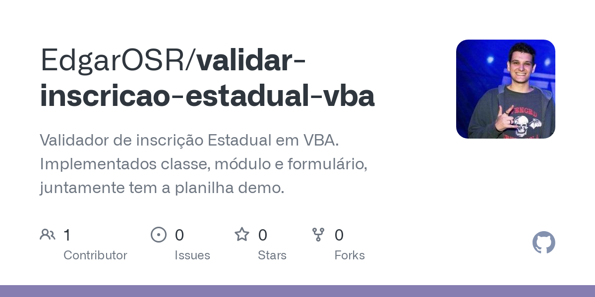 validar inscricao estadual vba