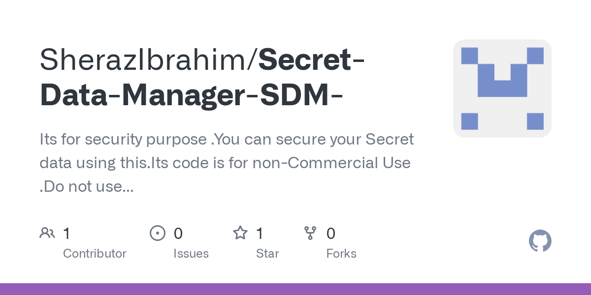 Secret Data Manager SDM