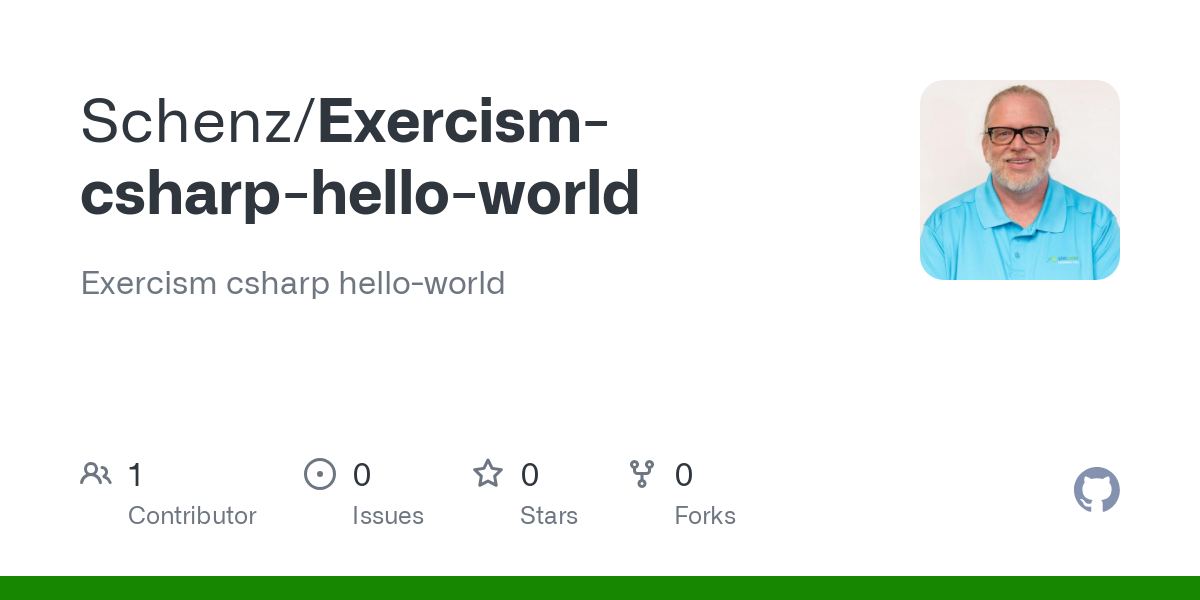 Exercism csharp hello world