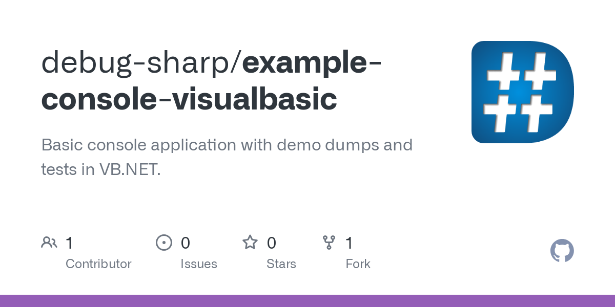 example console visualbasic