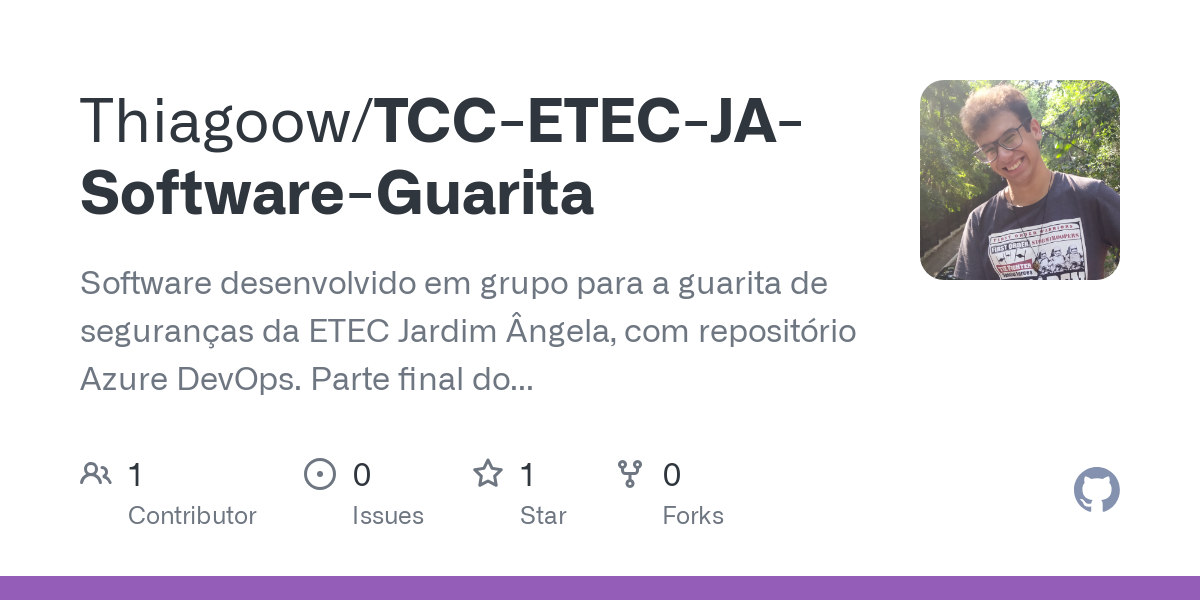 TCC ETEC JA Software Guarita