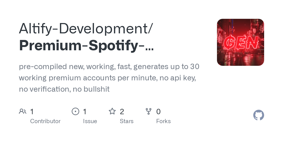 Premium Spotify Account Generator Python 2023