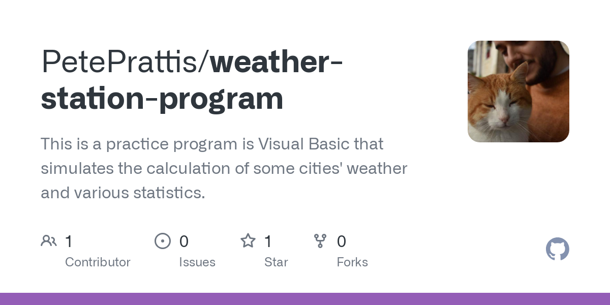 weather station program