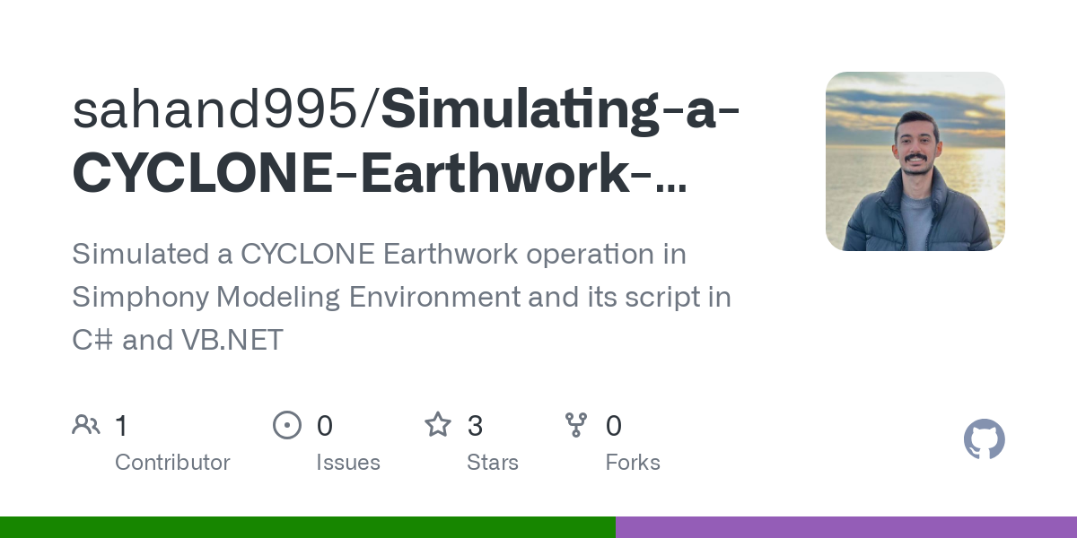 Simulating a CYCLONE Earthwork operation