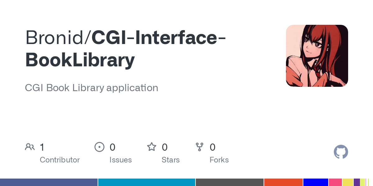 CGI Interface BookLibrary