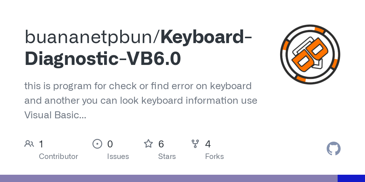 Keyboard Diagnostic VB6.0